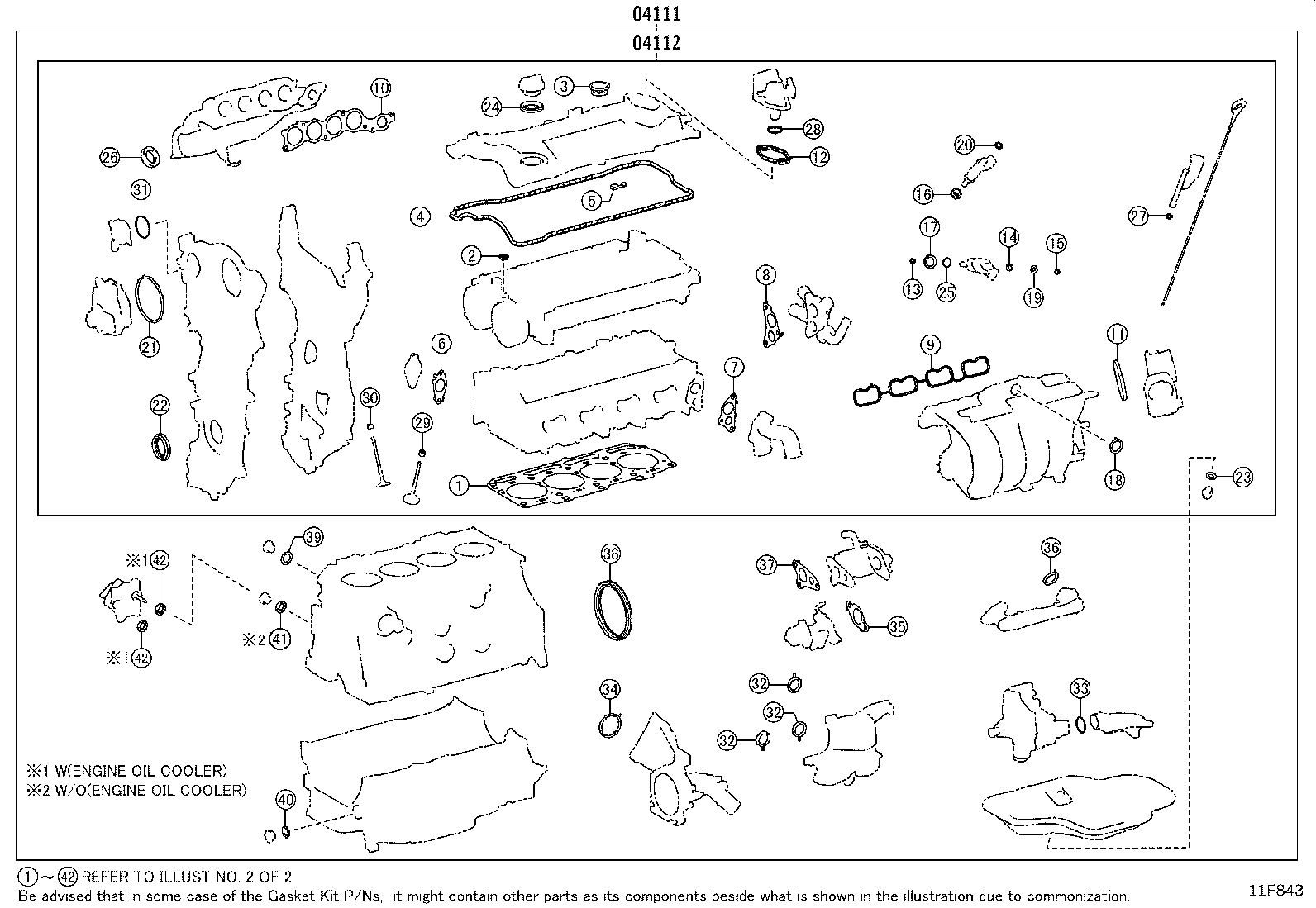 Engine Overhaul Gasket Kit