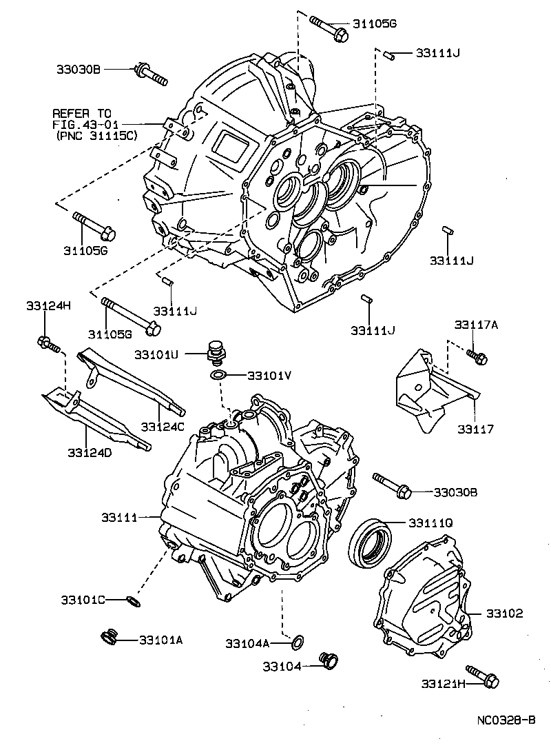Clutch Housing + Transmission Case