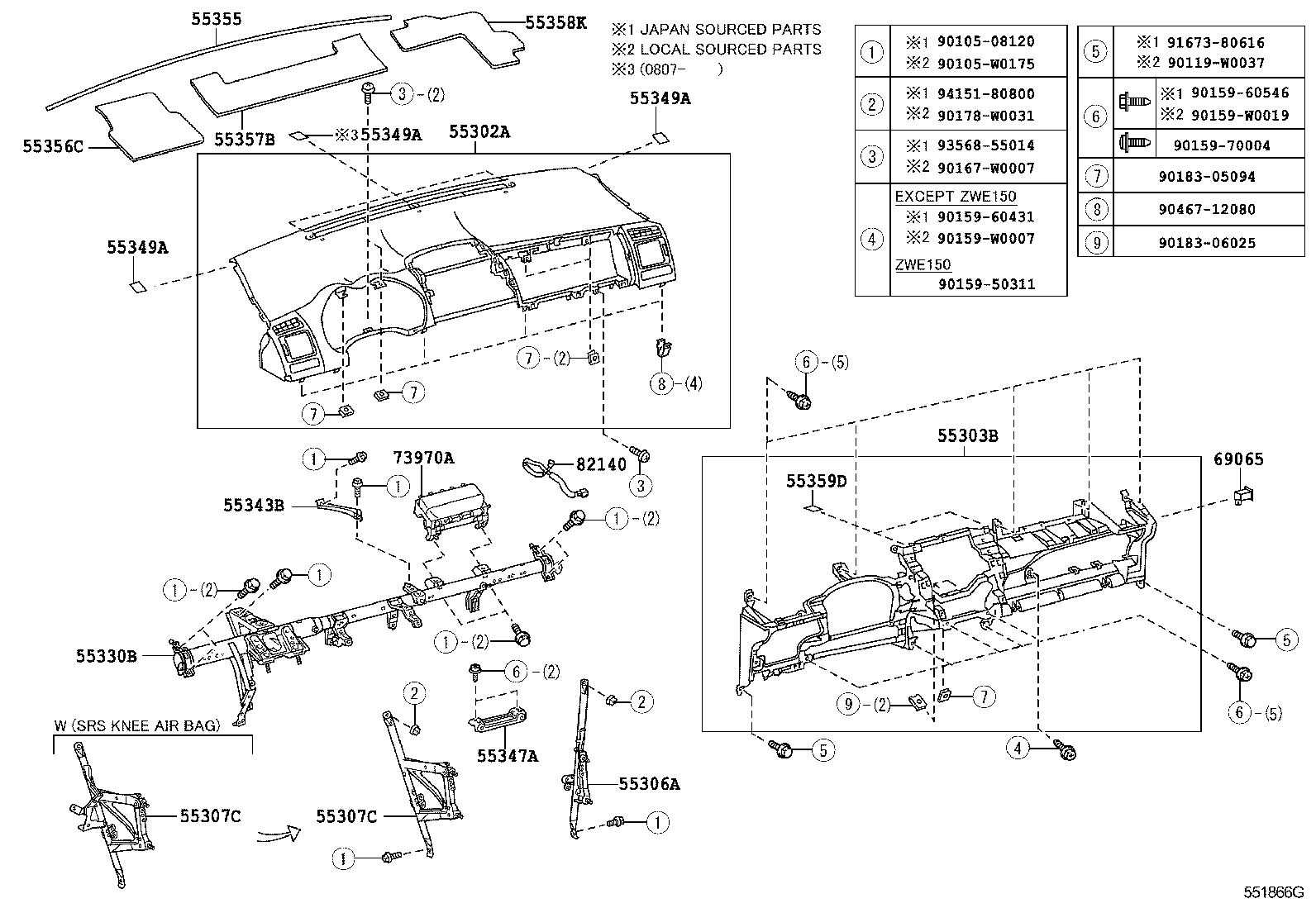 Instrument Panel Glove Compartment