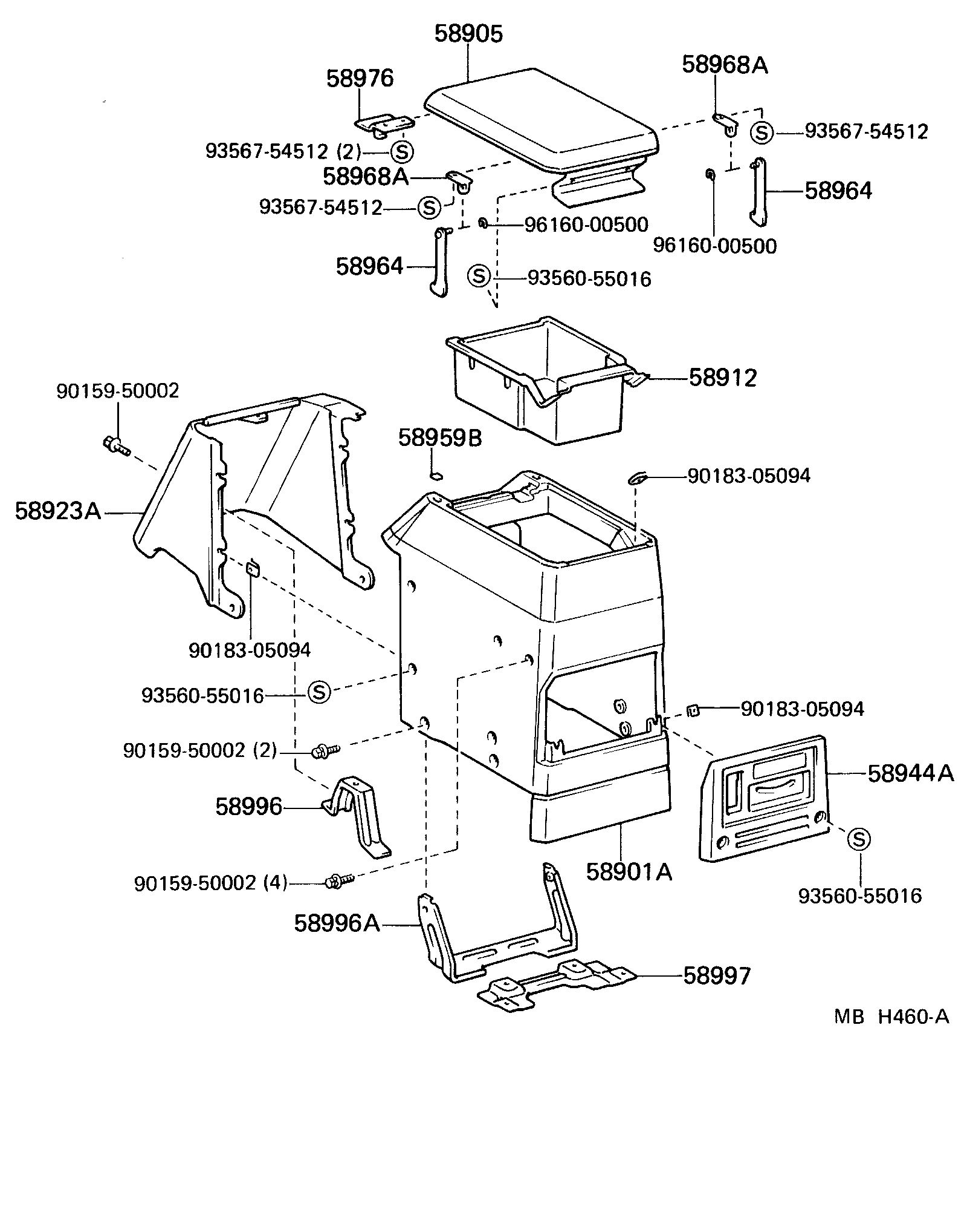 Caja y soporte de consola