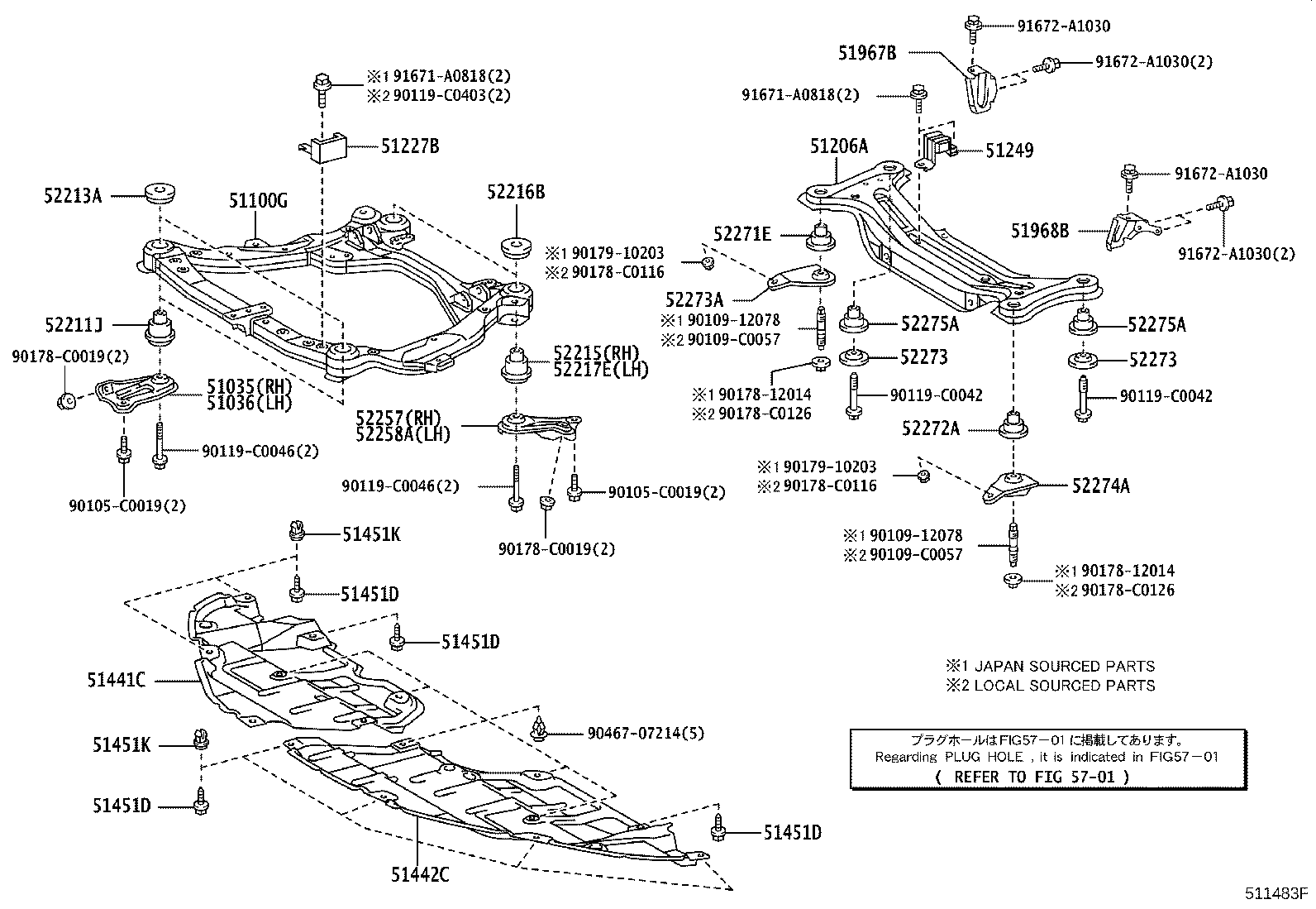 Suspension Crossmember & Under Cover