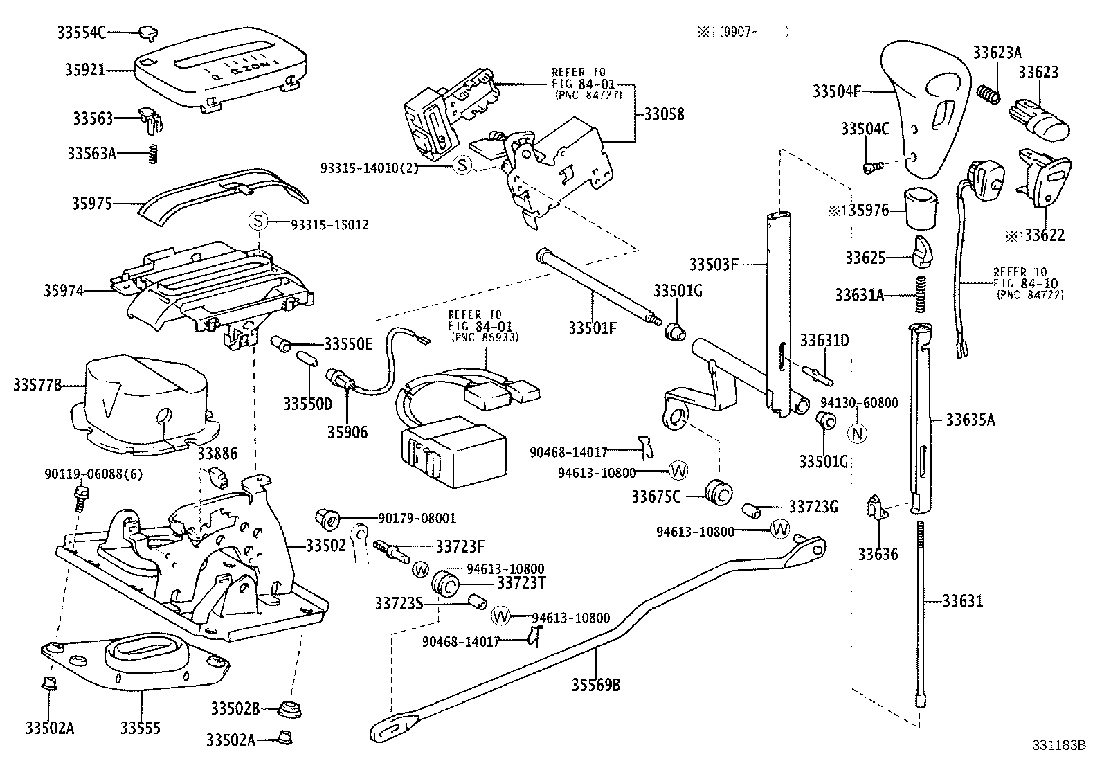 Shift Lever & Retainer
