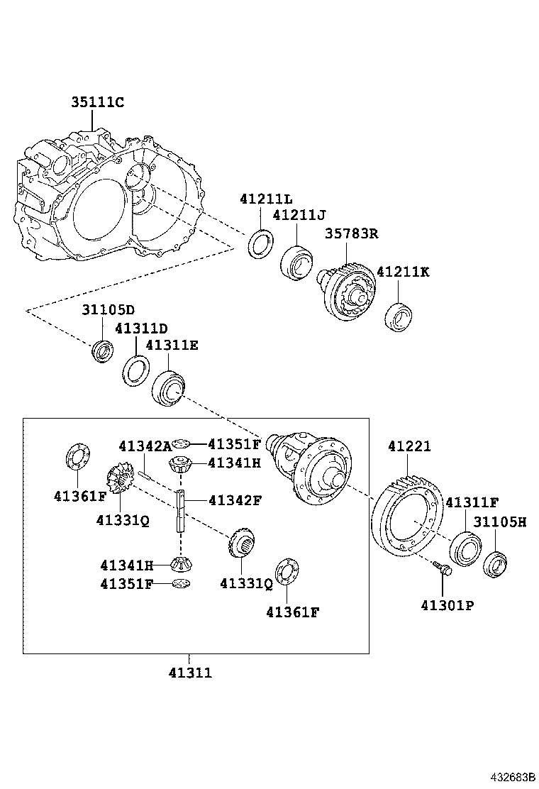 Front Axle Housing & Differential