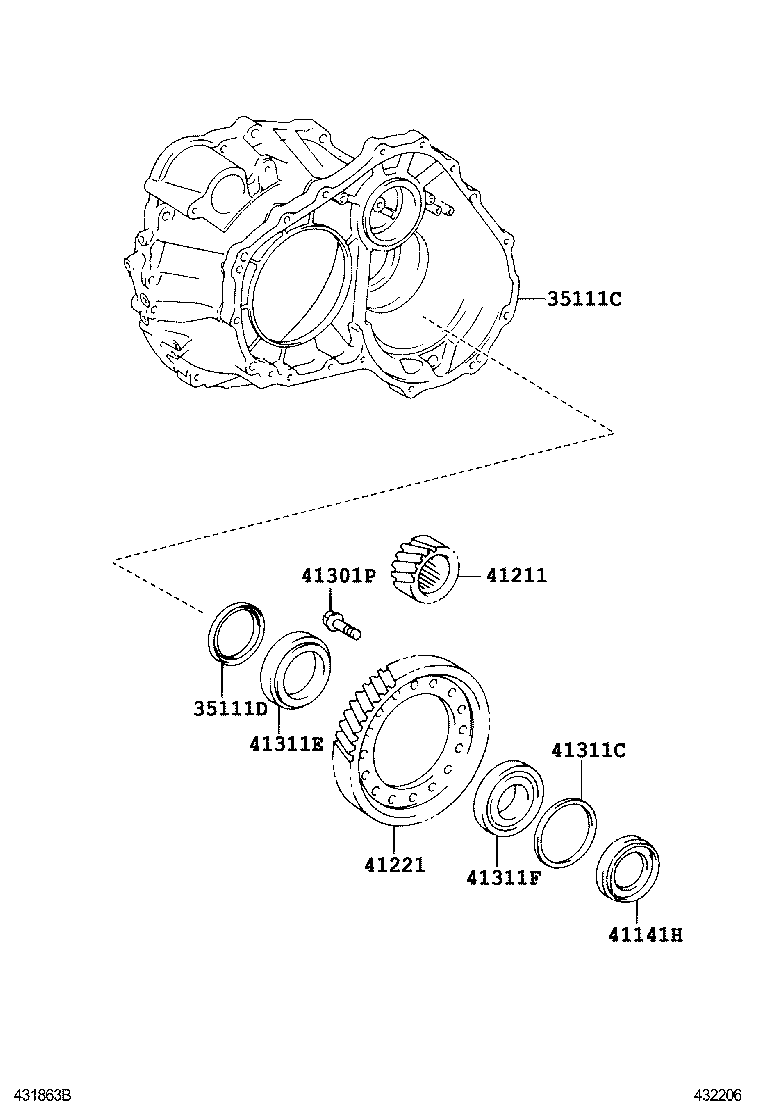 Front Axle Housing & Differential
