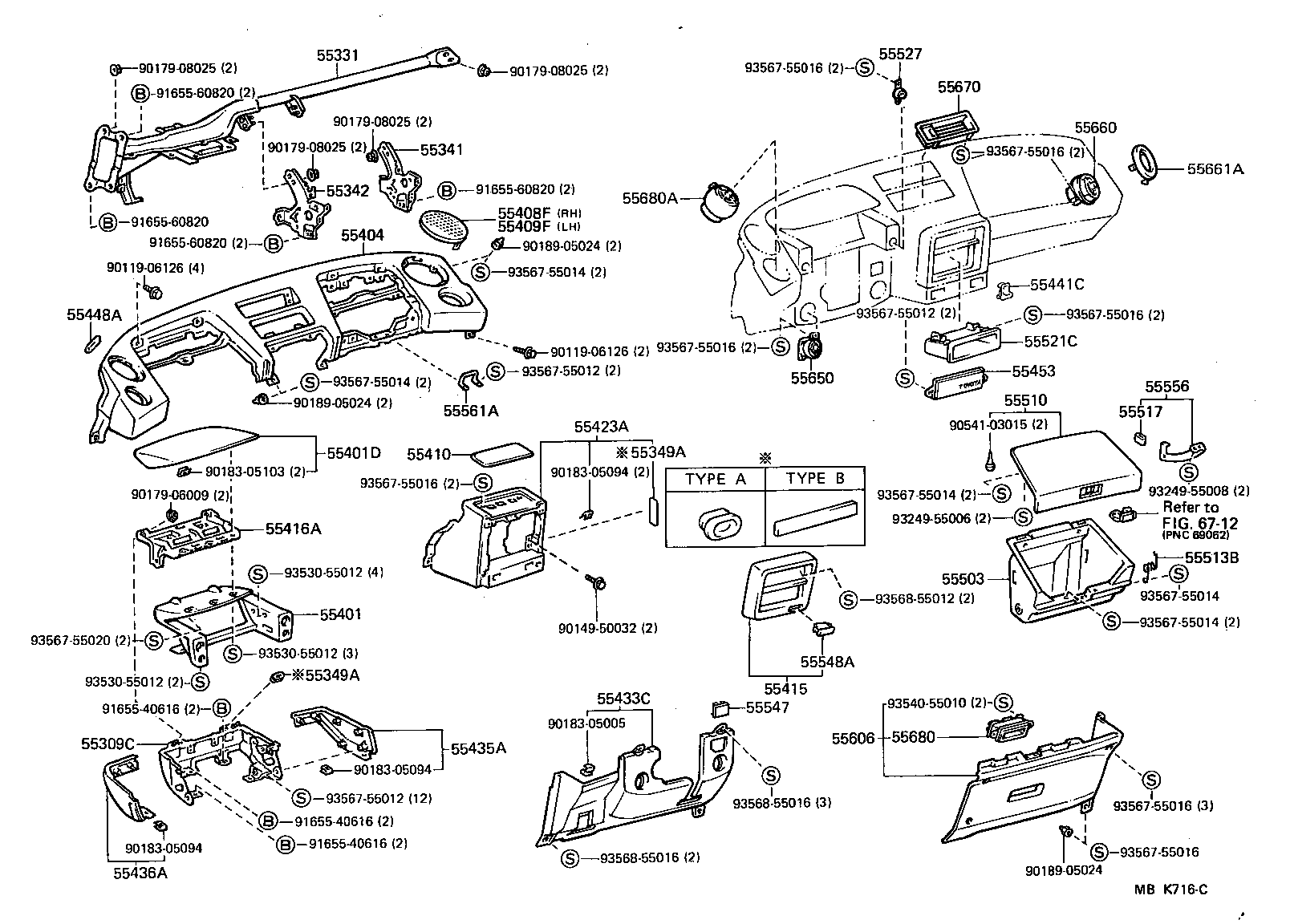 Instrument Panel Glove Compartment