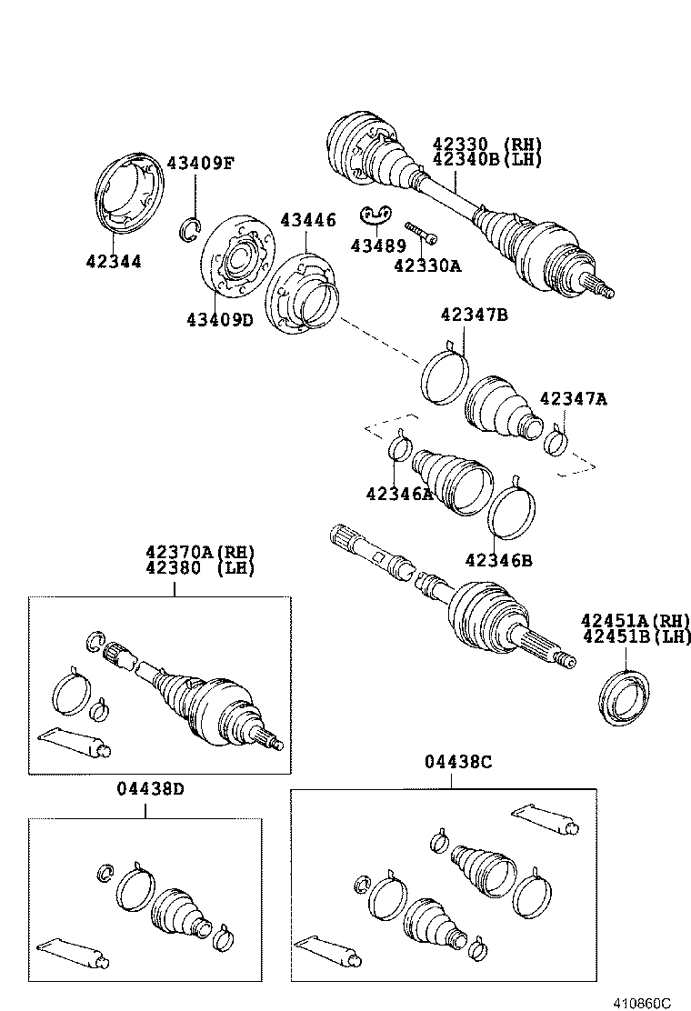 Rear Axle Shaft Hub