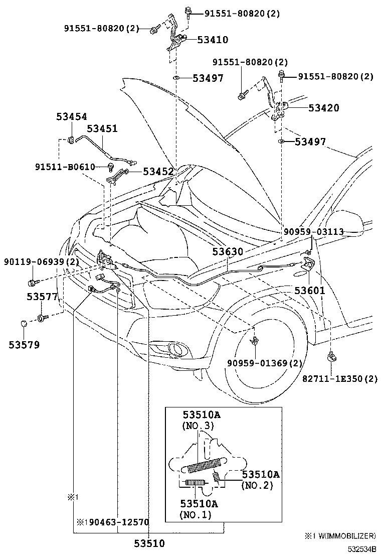 Hood Lock & Hinge