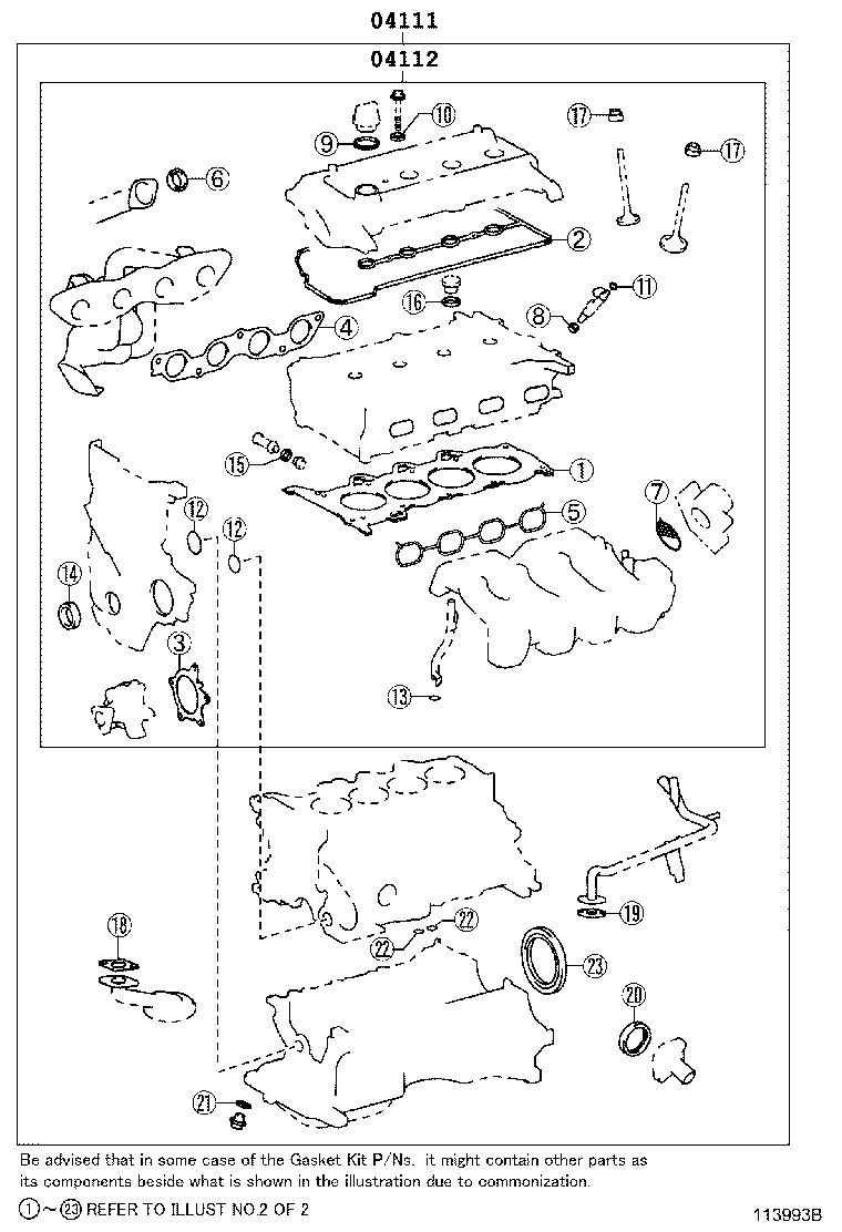 Engine Overhaul Gasket Kit