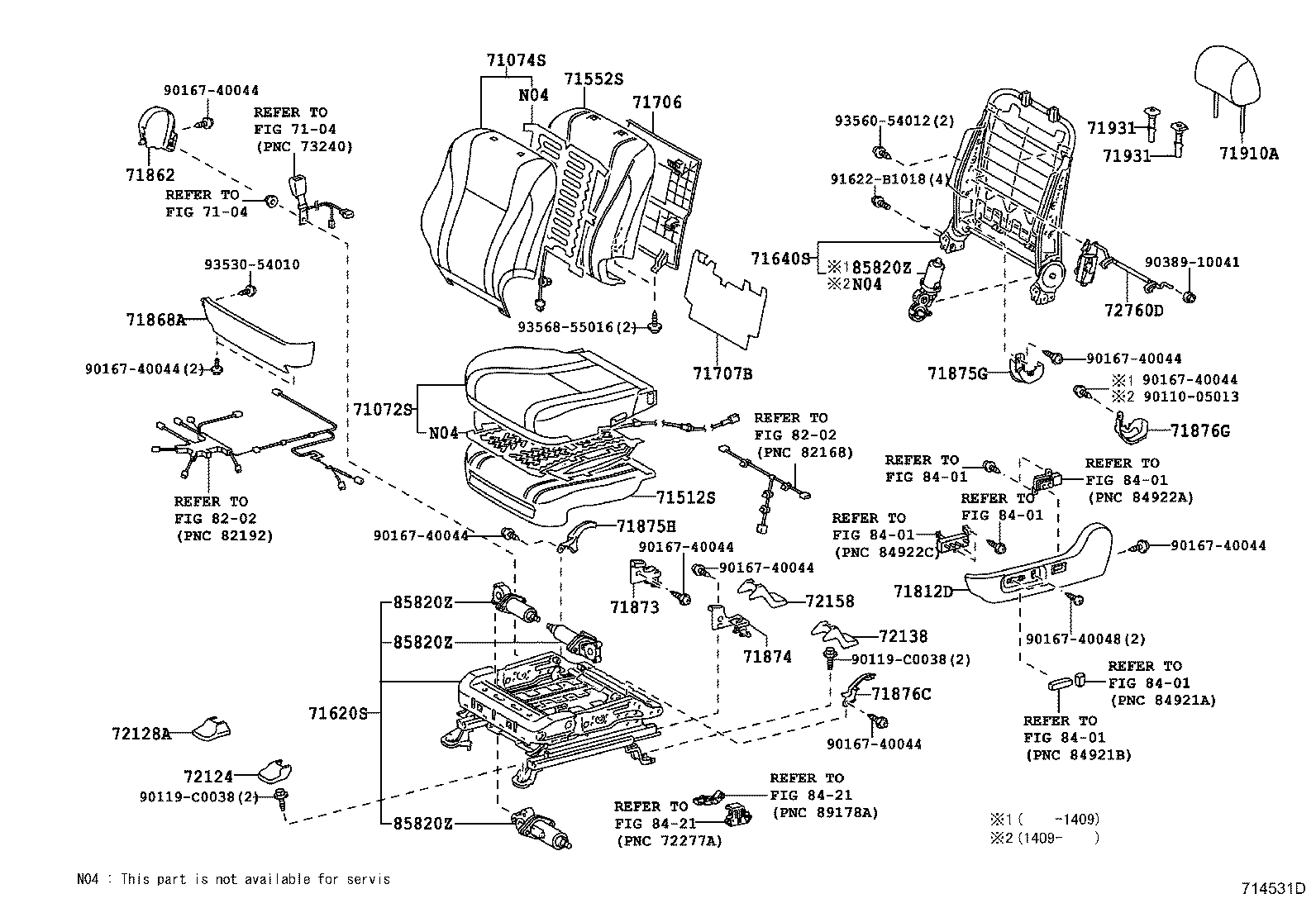 Front Seat & Seat Track