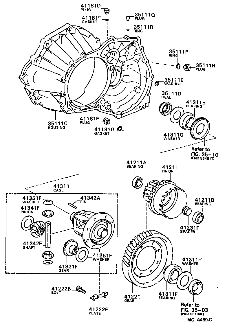 Front Axle Housing & Differential