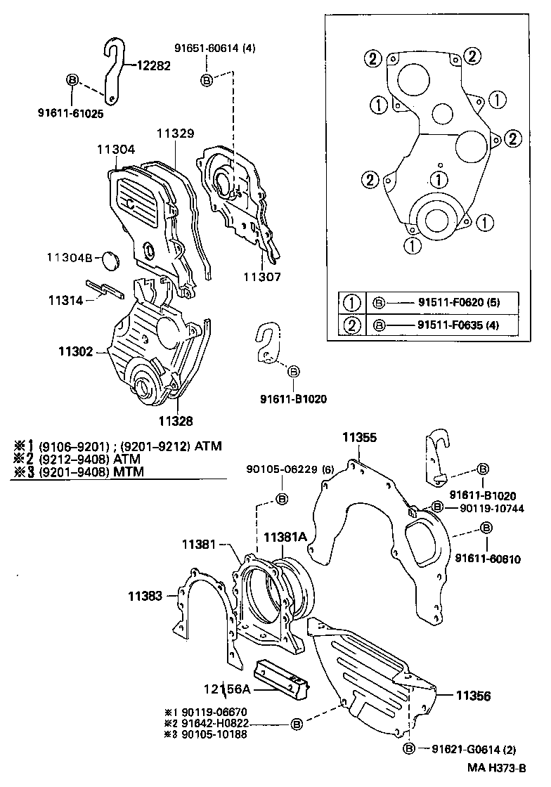 Timing Gear Cover & Rear End Plate