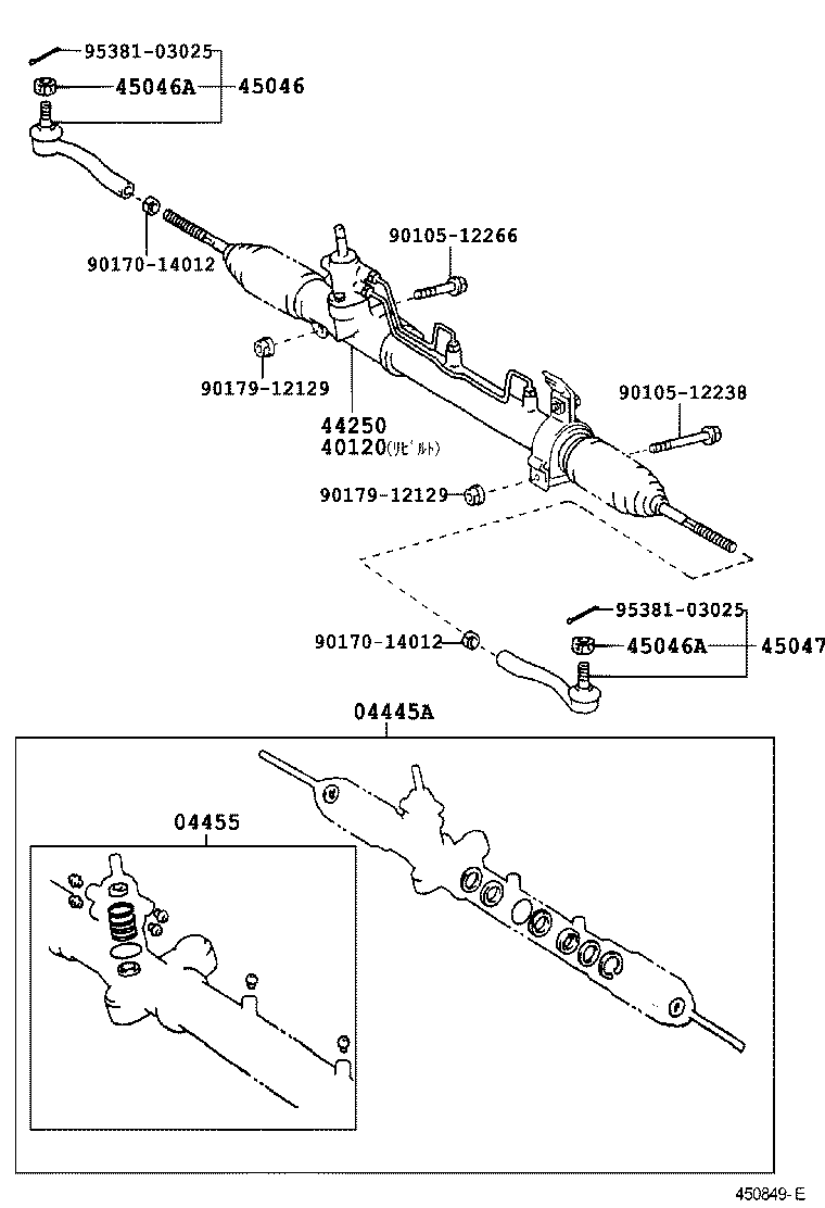 Enlace del mecanismo de dirección