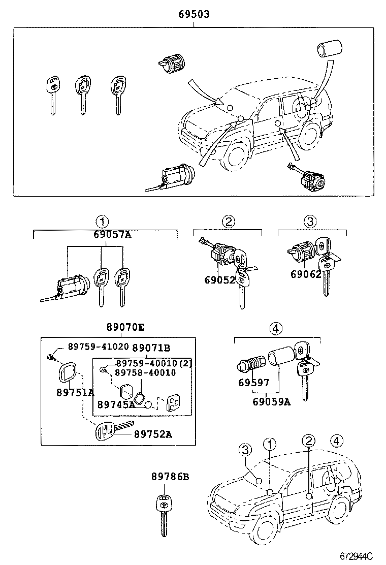 Lock Cylinder Set