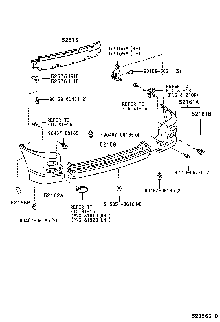 Rear Bumper & Bumper Stay