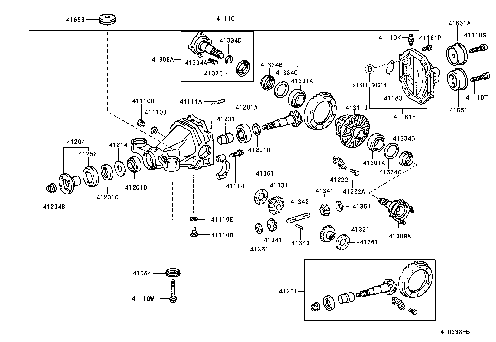 Rear Axle Housing Differential