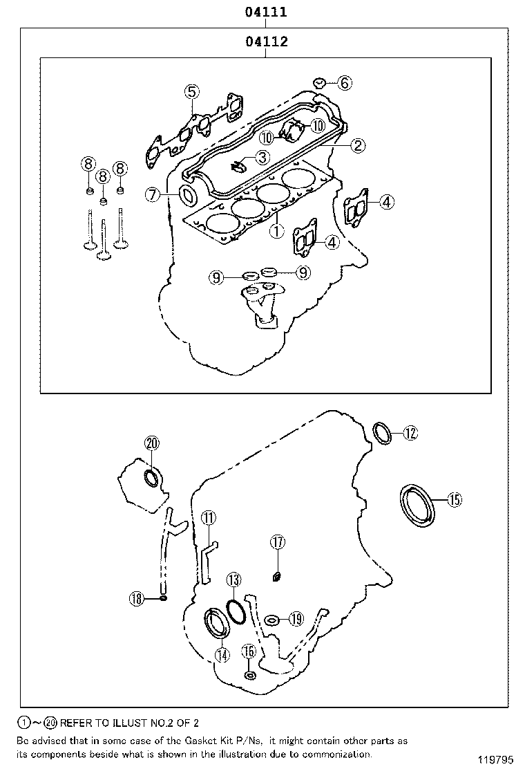 Engine Overhaul Gasket Kit