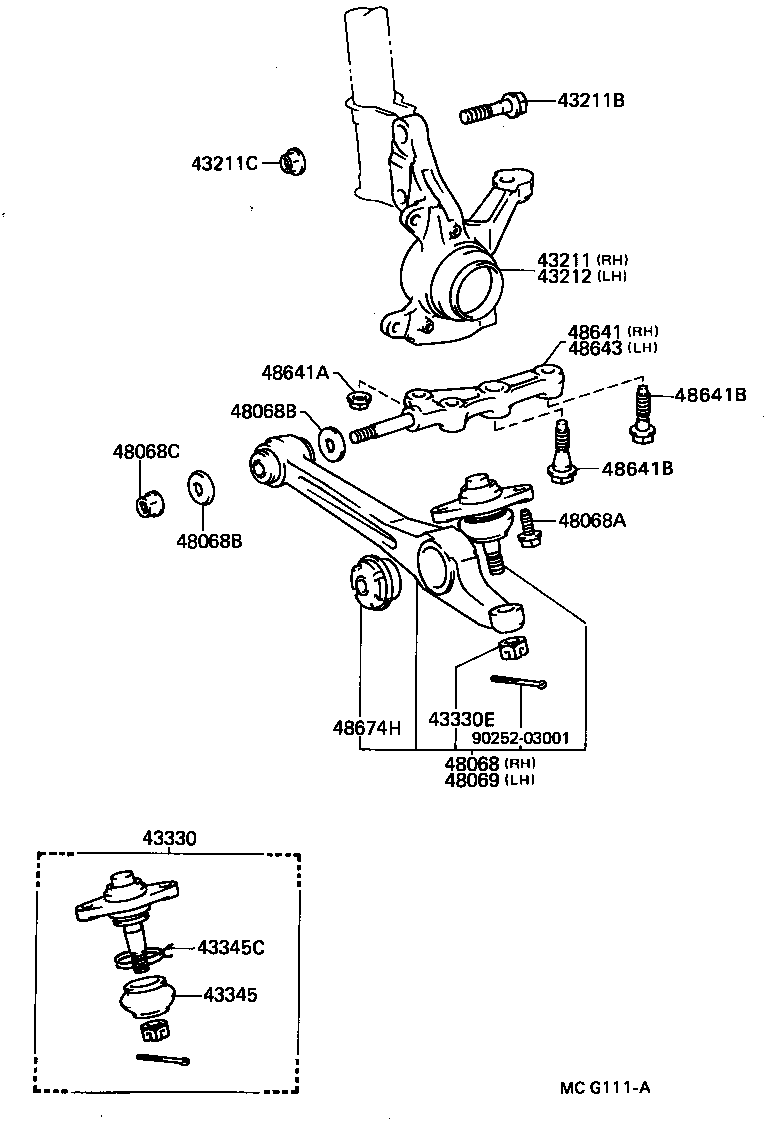 Front Axle Arm Steering Knuckle
