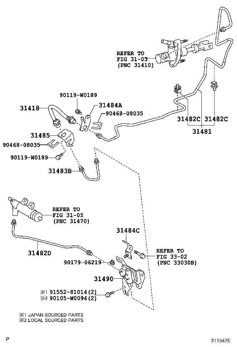 Clutch Pedal Flexible Hose