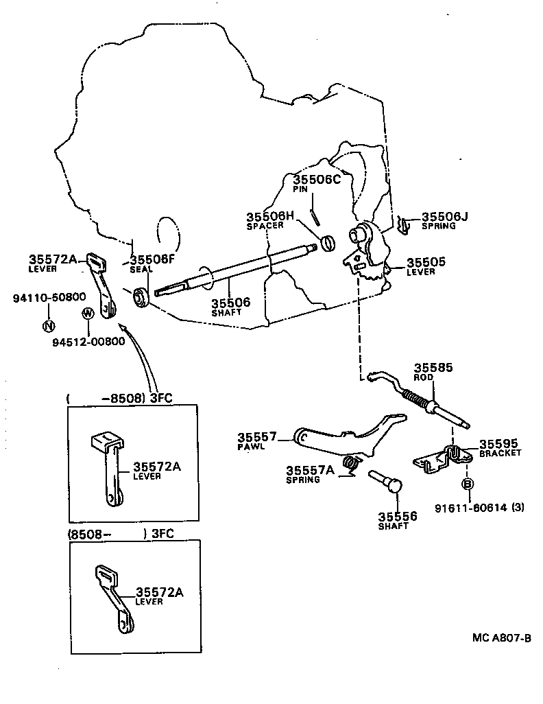 Throttle Link & Valve Lever