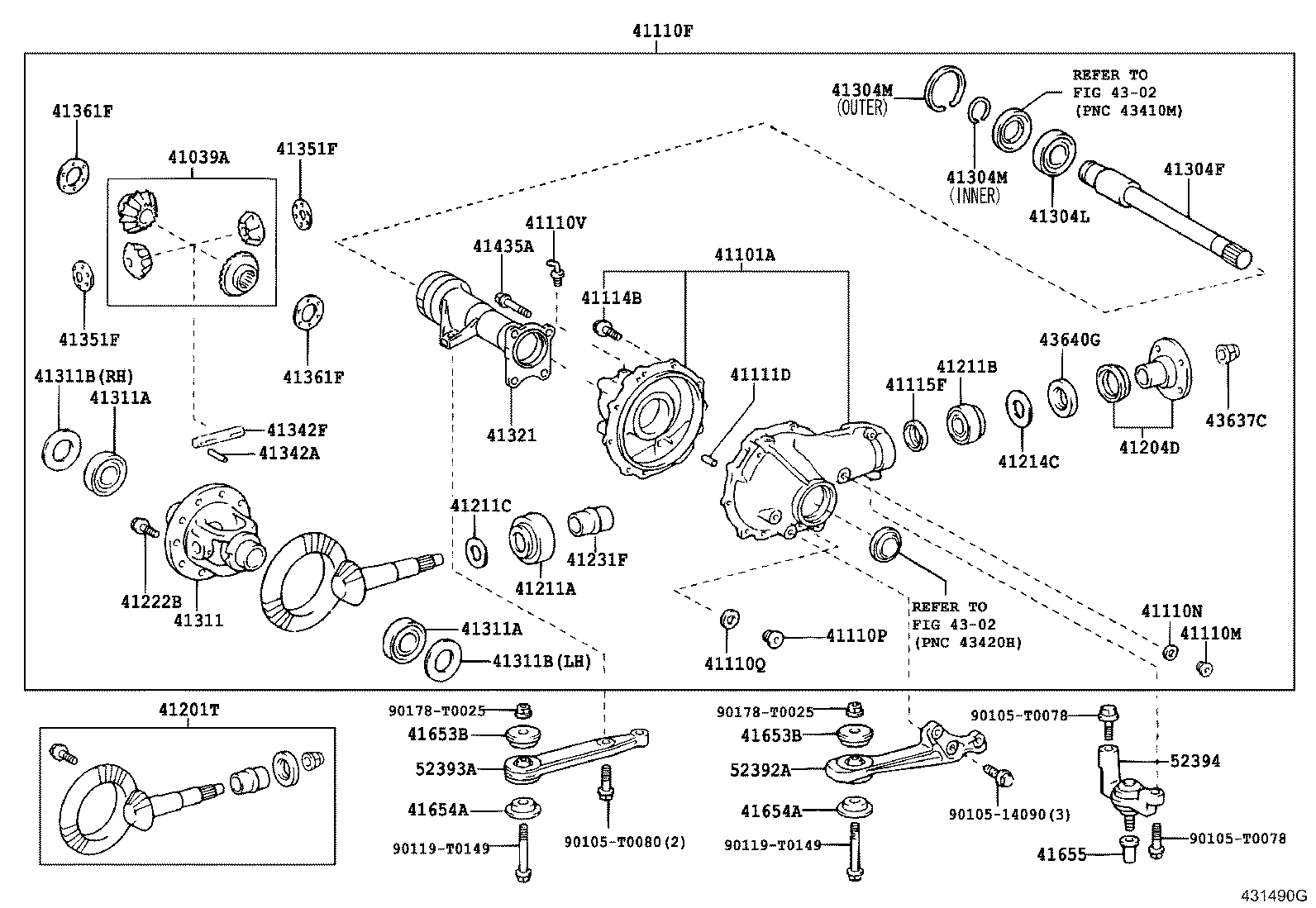 Front Axle Housing & Differential