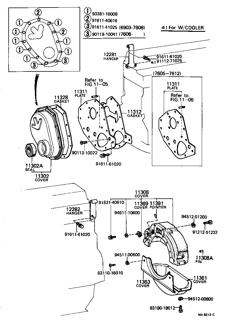 Timing Gear Cover & Rear End Plate