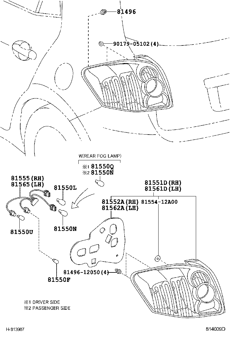 Lámpara combinada trasera