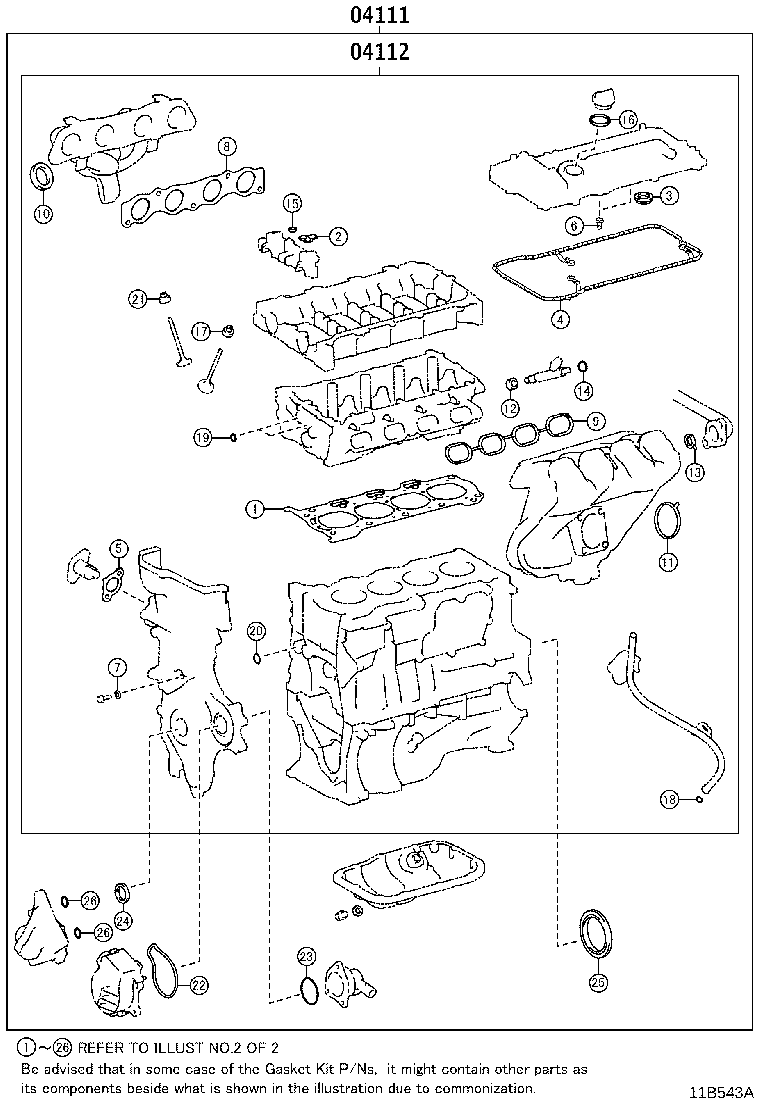 Engine Overhaul Gasket Kit
