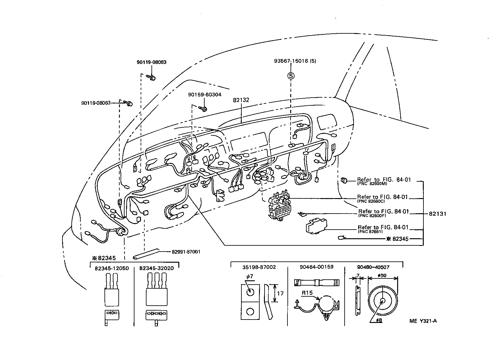 Cableado y abrazadera