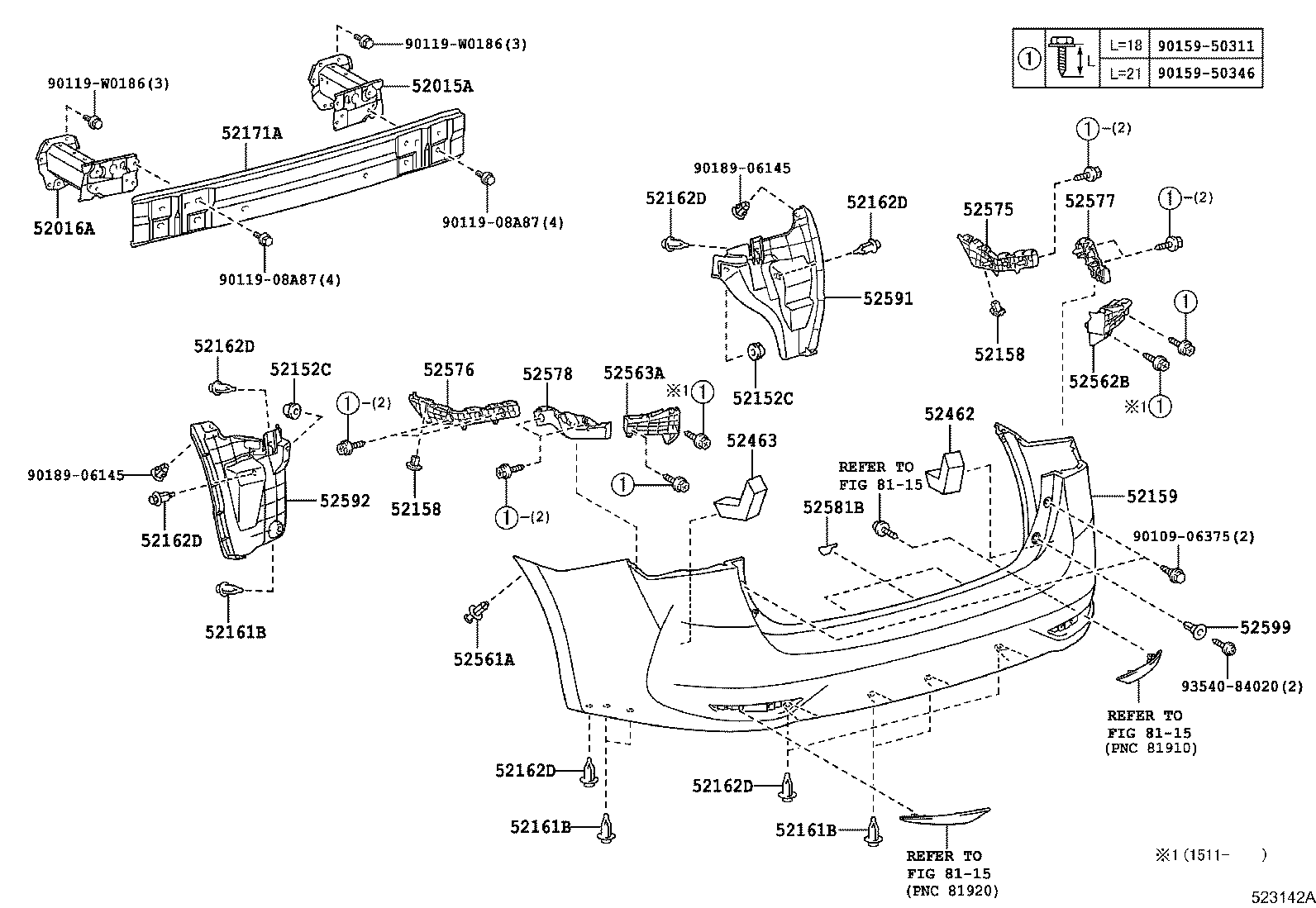 Rear Bumper & Bumper Stay
