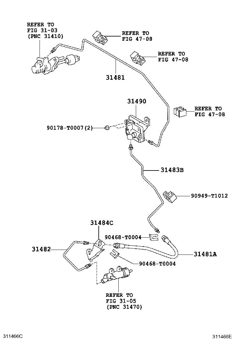 Clutch Pedal Flexible Hose