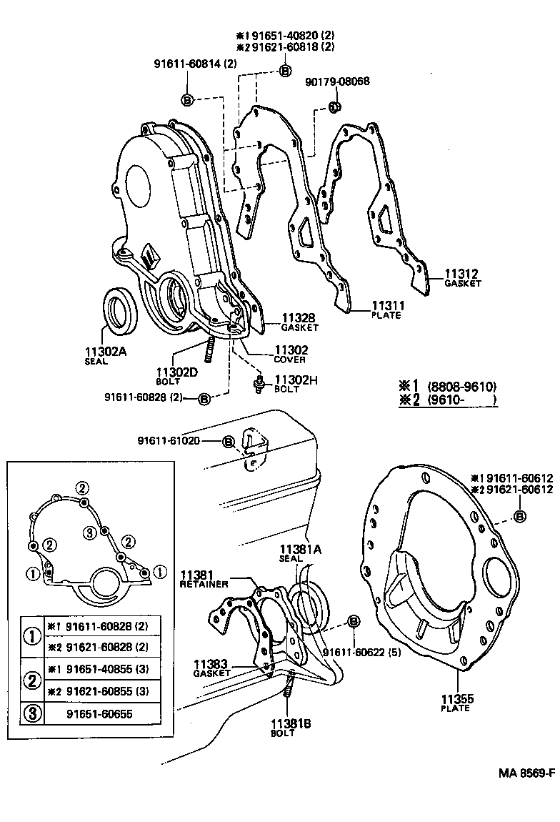 Timing Gear Cover & Rear End Plate