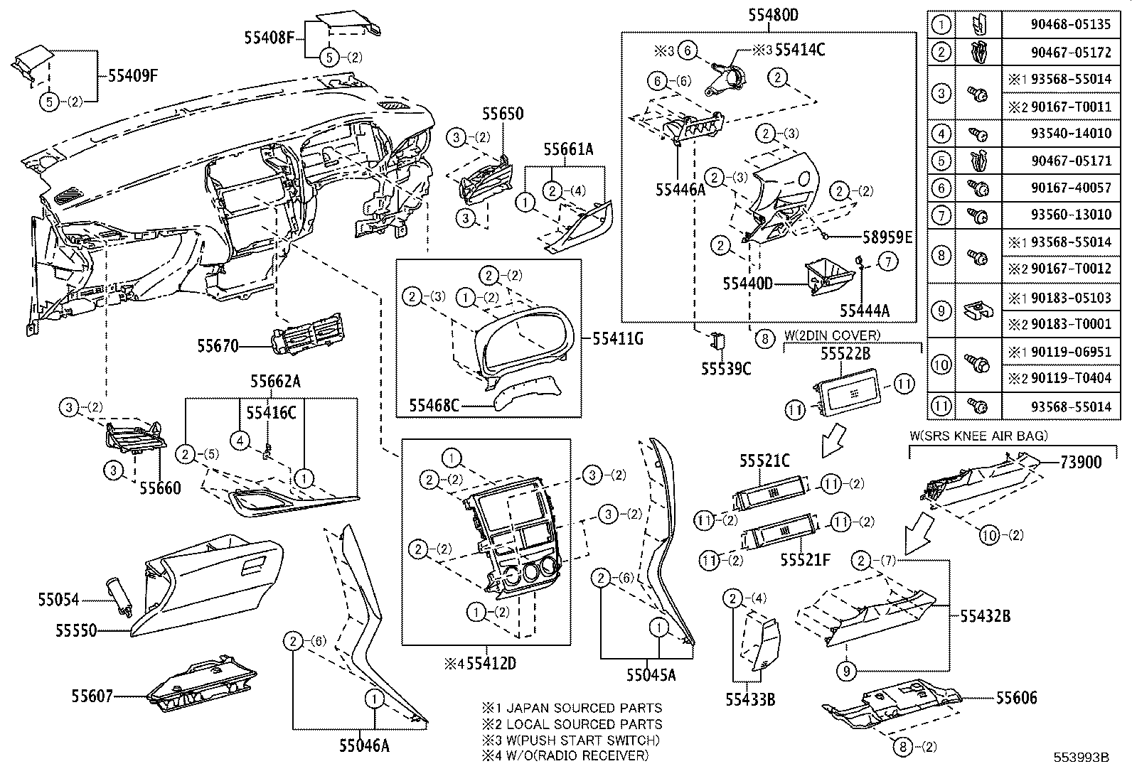 Instrument Panel Glove Compartment