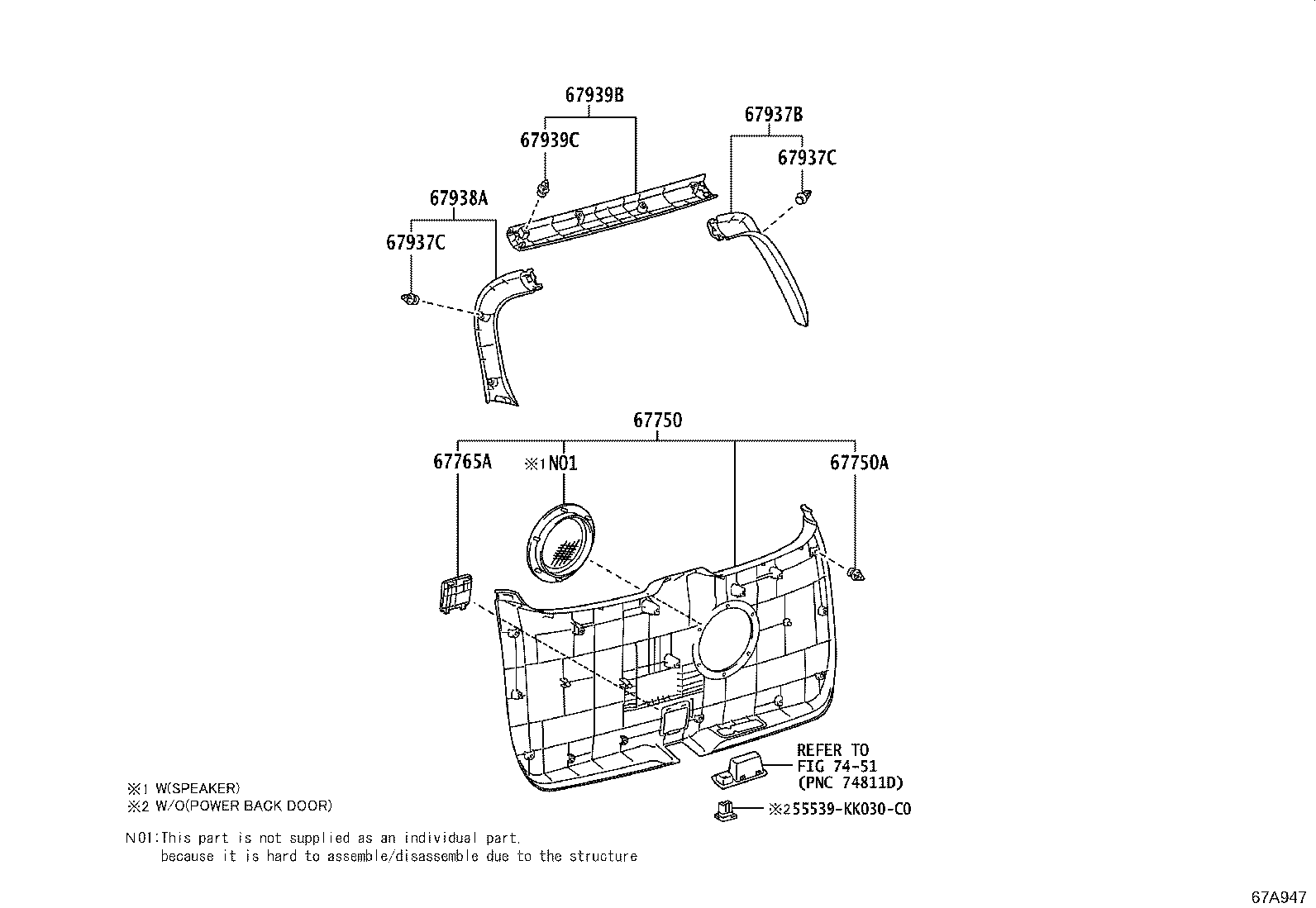 Back Door Panel Glass