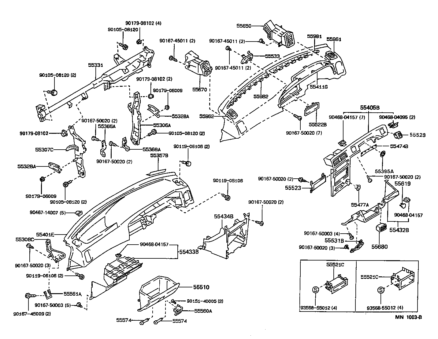 Instrument Panel Glove Compartment