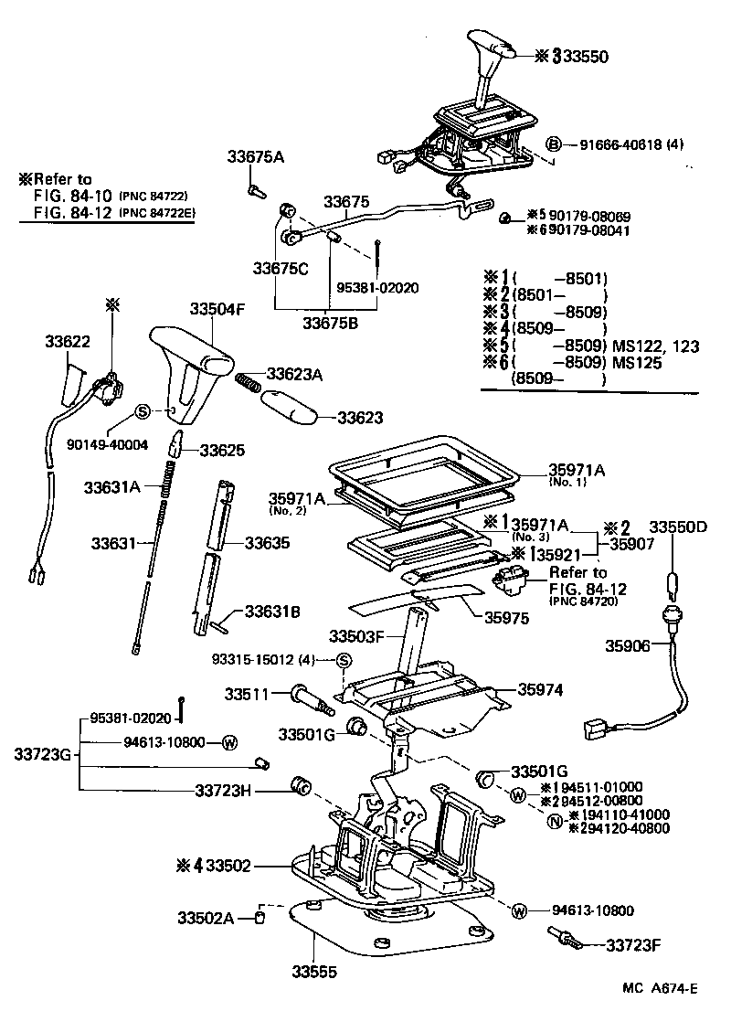 Shift Lever & Retainer