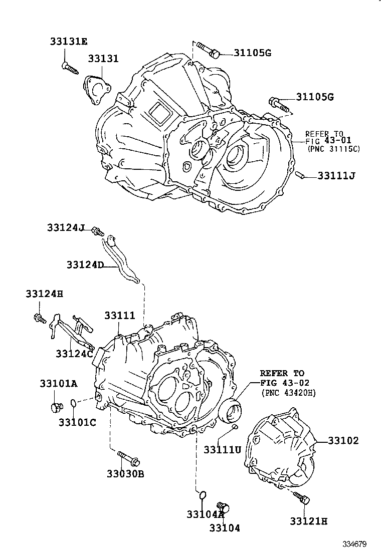 Clutch Housing + Transmission Case