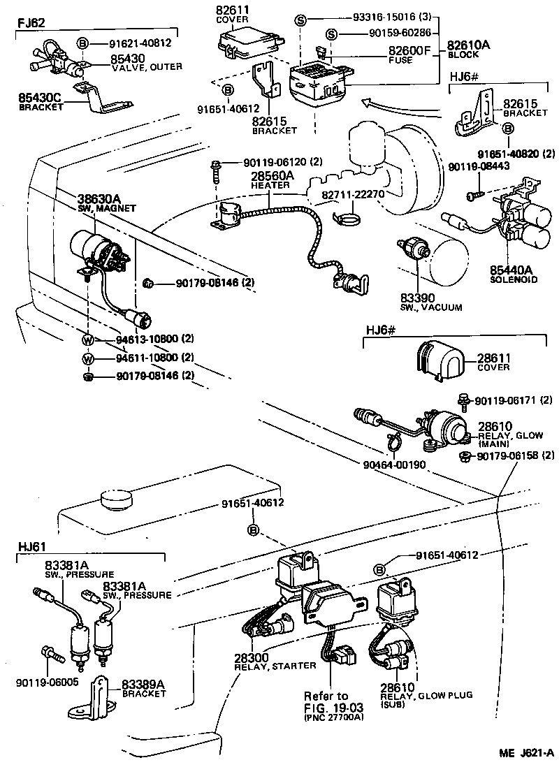 Interruptor y relé y computadora