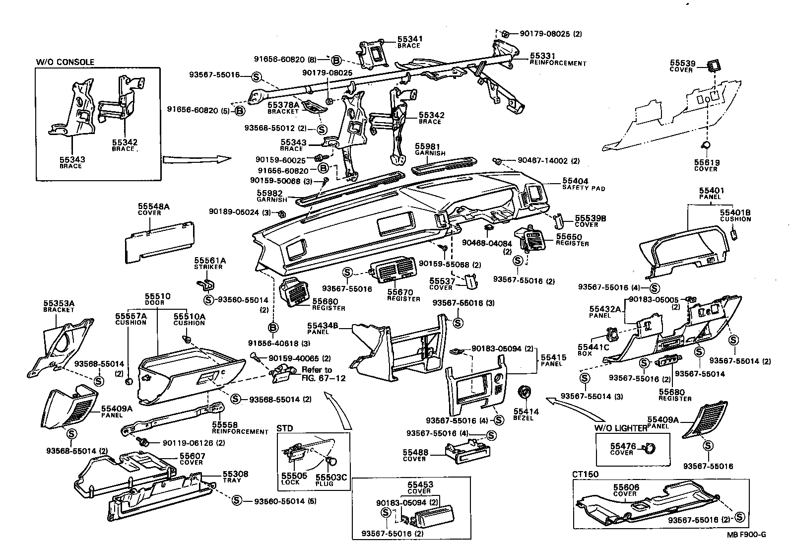 Instrument Panel Glove Compartment