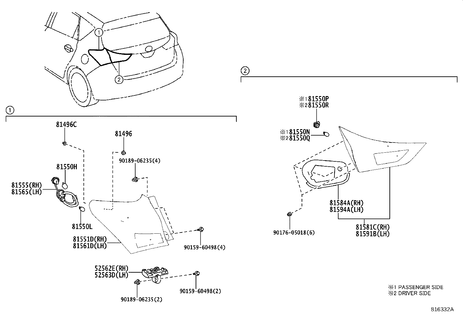 Lámpara combinada trasera