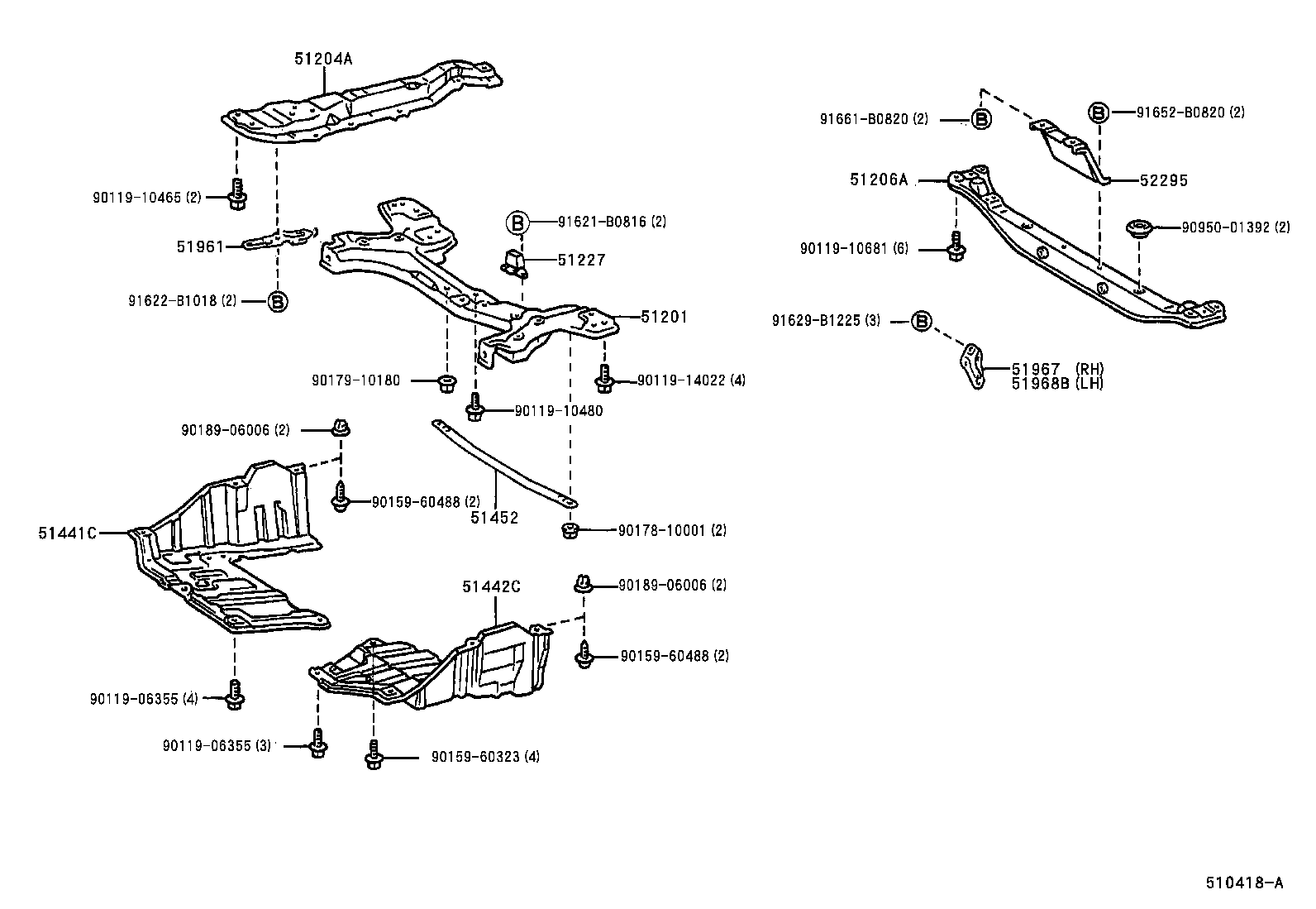 Suspension Crossmember & Under Cover