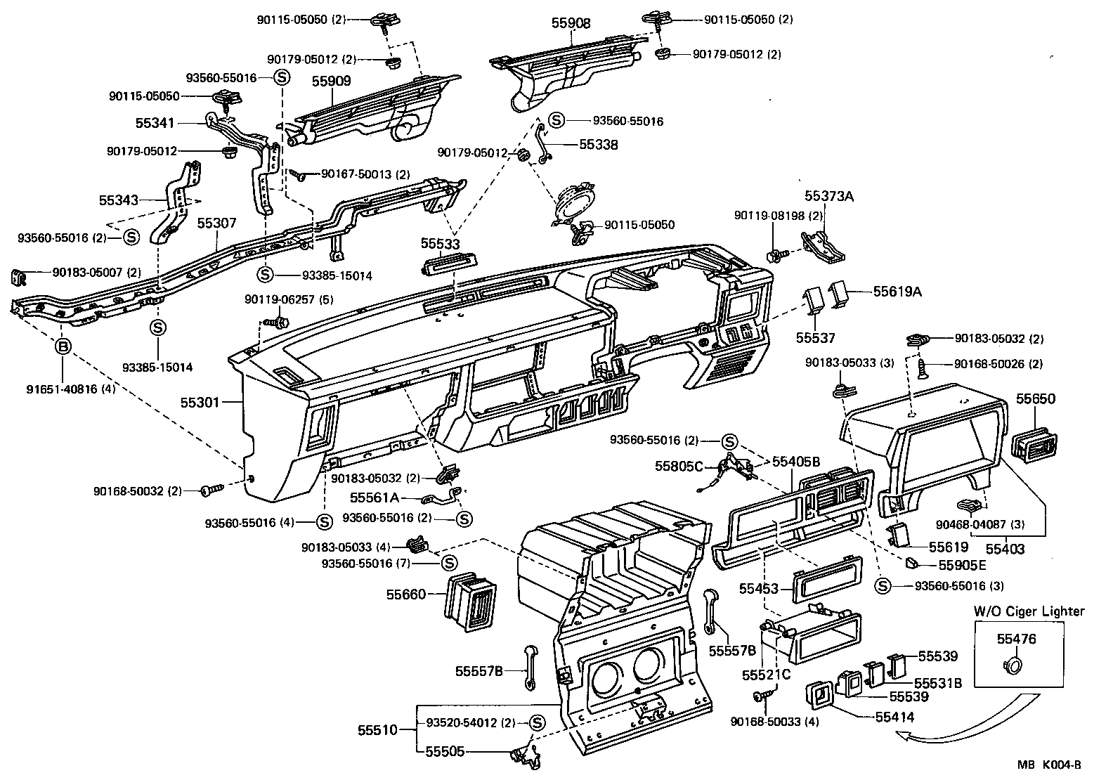 Instrument Panel Glove Compartment
