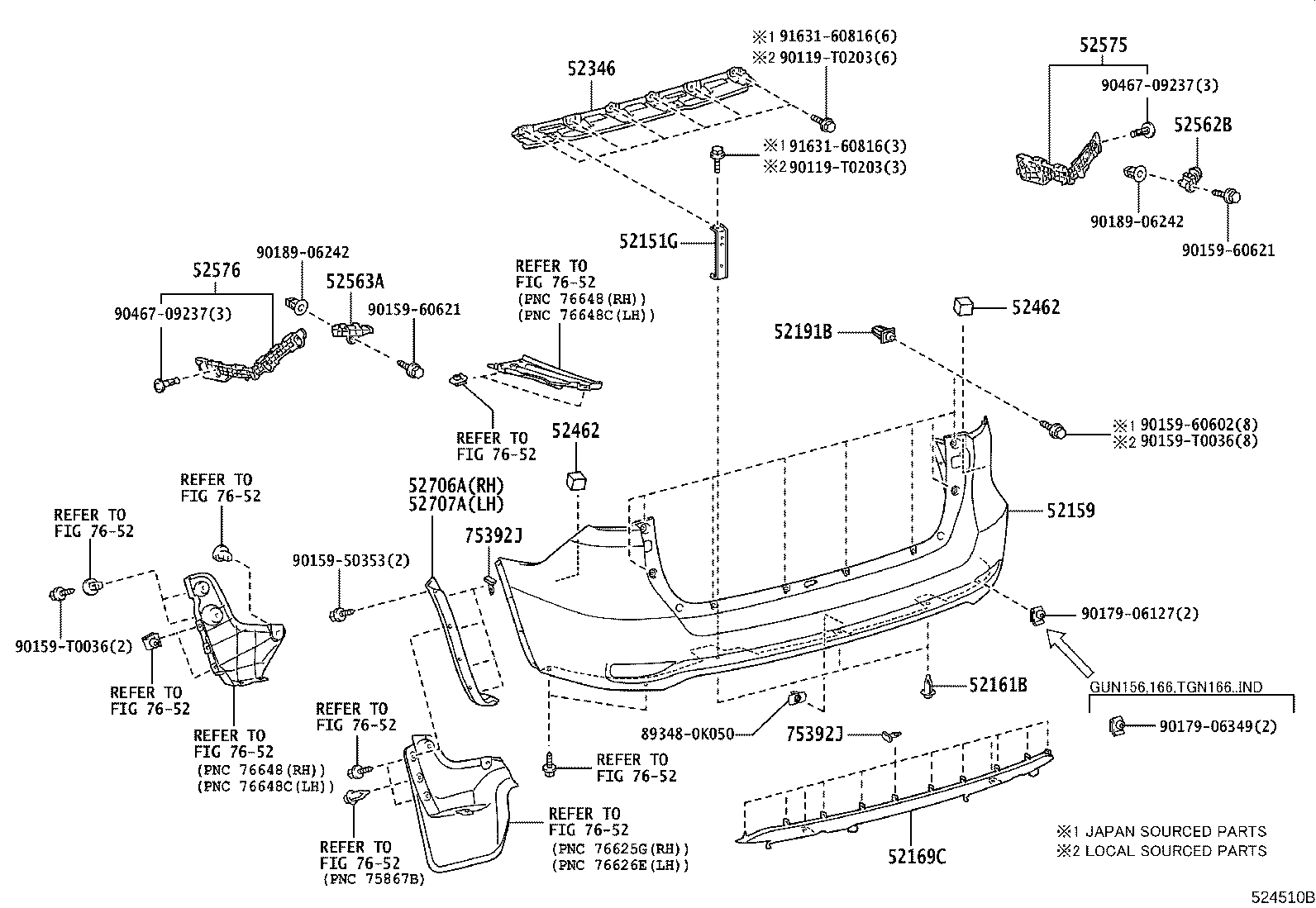 Rear Bumper & Bumper Stay