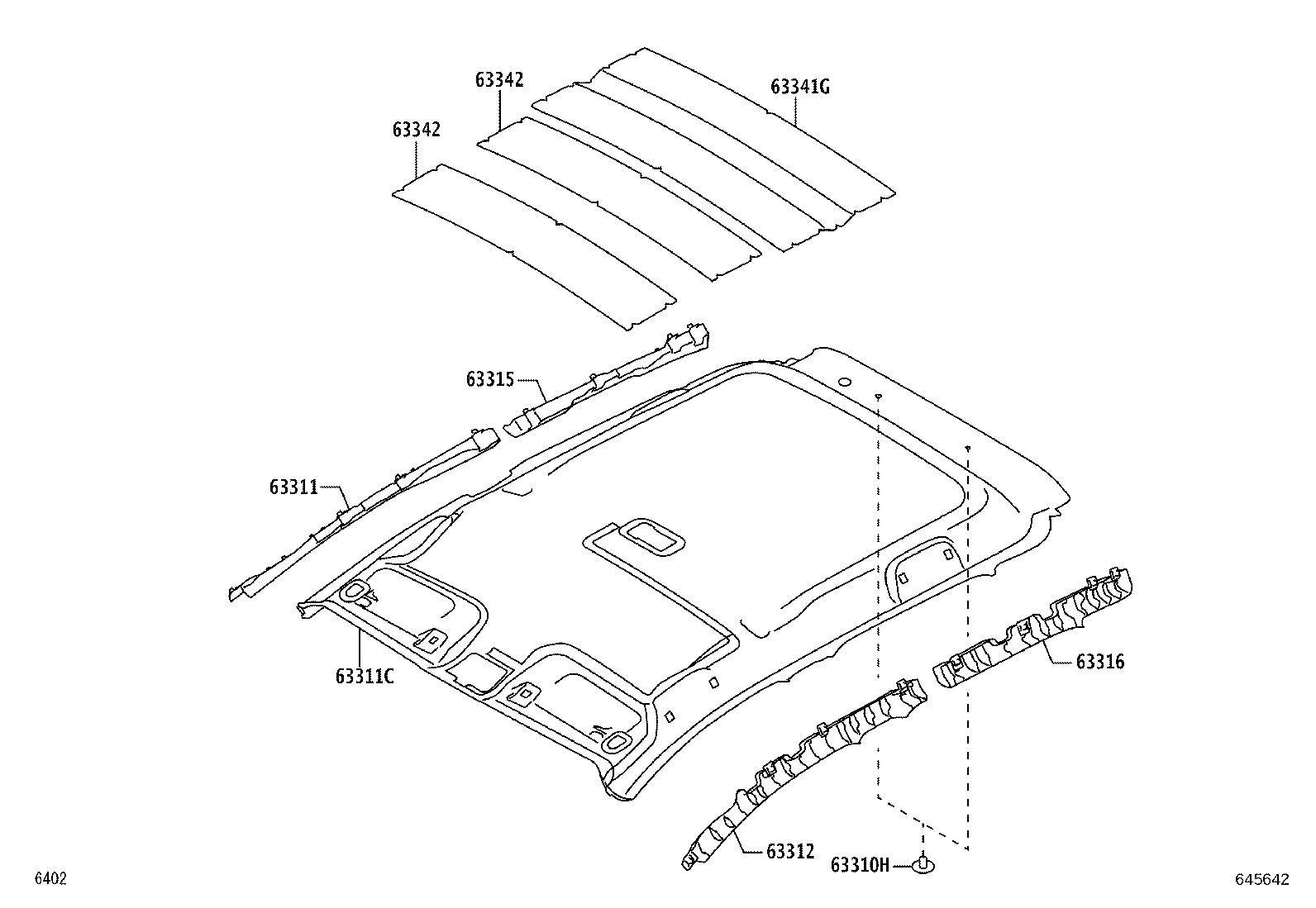 Headlining & Silencer Pad