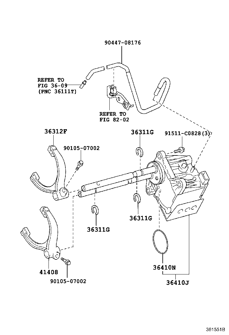 Transfer Lever & Shift Rod