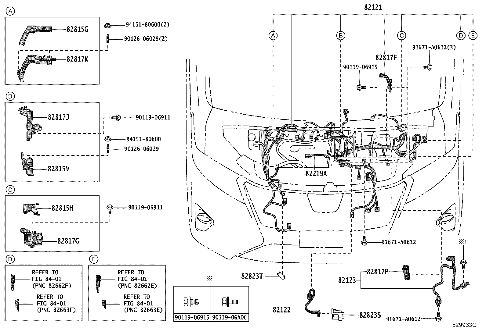 Cableado y abrazadera