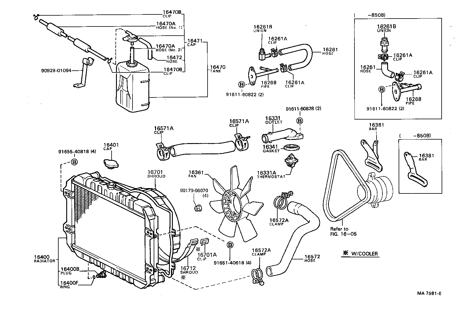 Radiator Water Outlet