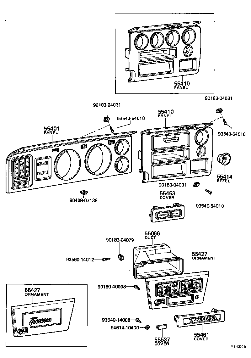 Instrument Panel Glove Compartment