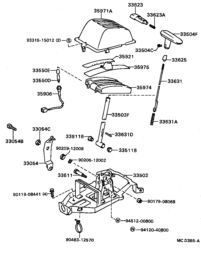 Shift Lever & Retainer