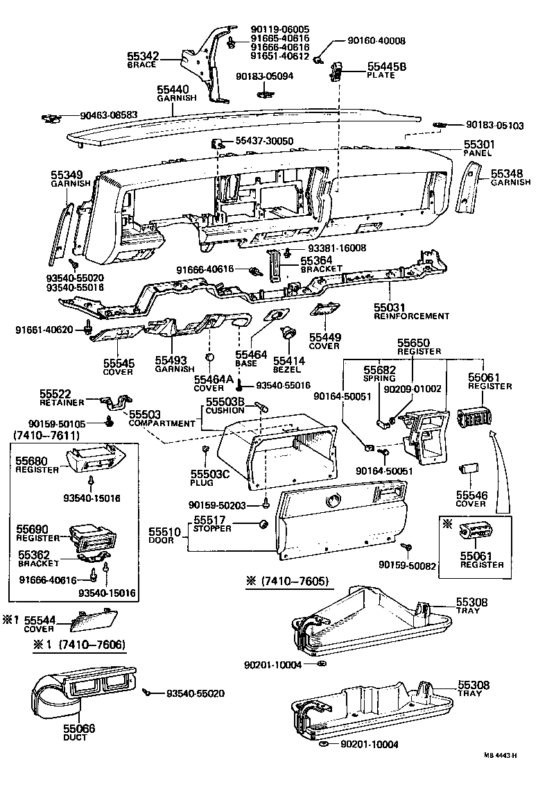 Instrument Panel Glove Compartment