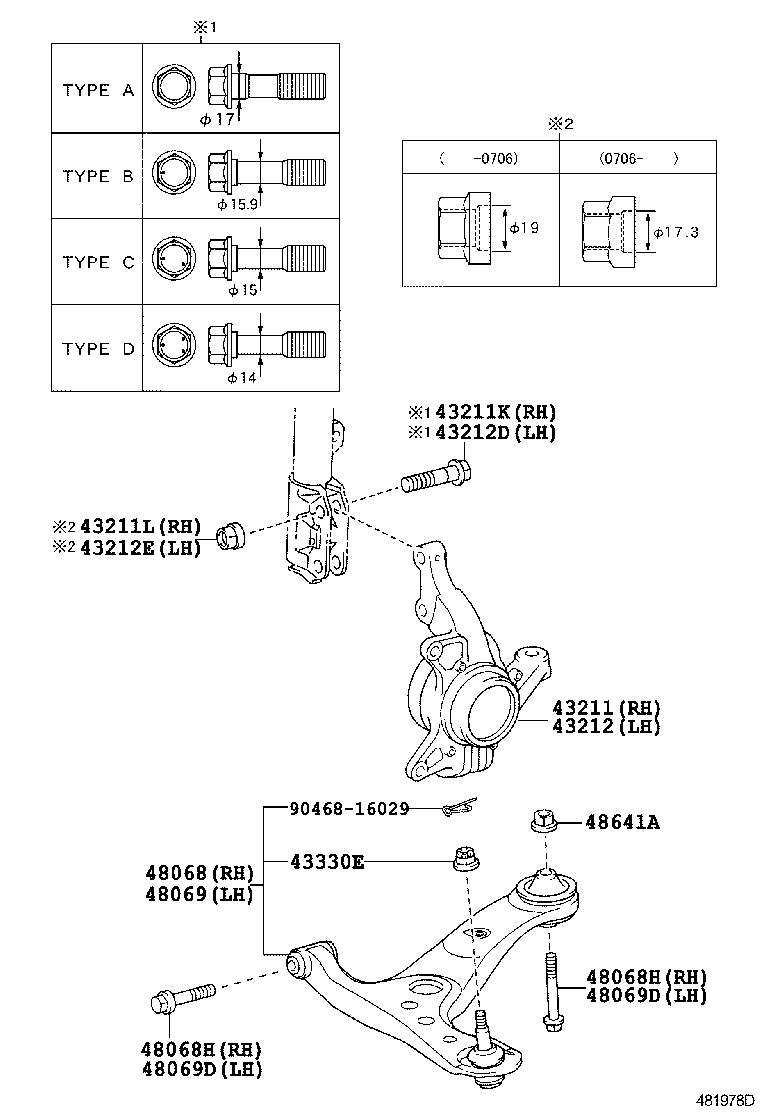 Front Axle Arm Steering Knuckle